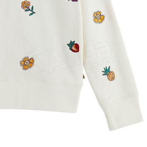 Pull-over à manches longues en coton pour hommes Sweats à capuche respirants avec broderie à motif solide Vêtements d'hiver Impression numérique - Product Image 4