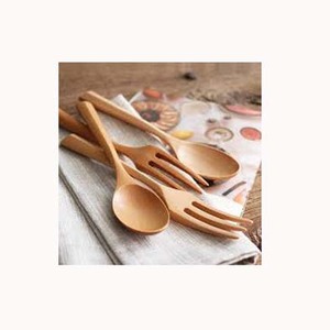 Wooden Spoon Chopsticks With Simple Design Hanging Hole end Handle Spoon <b>Set</b> Cutlery <b>Sets</b> Wooden <b>Spatula</b> Ladle <b>Sets</b> - Product Image 3