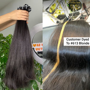Extensions de cheveux humains bruts Perruque droite à partir de 100% Cheveux vietnamiens bruts de qualité super doublement étirée - Product Image 2