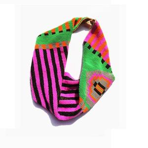 Collier écharpe brodé de perles de rocaille fait main Collier écharpe de perles de rocaille artisanal Collier écharpe perlée de rocaille brodée - Product Image 3