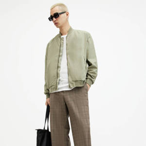 Windbreaker Jacket High Quality Casual Bomber Jacket Streetwear Clothing for <b>Men</b> <b>Blue</b> Custom Logo Size <b>Men's</b> Down Bomber Jacket - Product Image 2