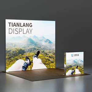 Boîte à lumière LED TianLang 3m x 3m pour stand d'exposition, boîtes lumineuses publicitaires pour salons professionnels en intérieur, en aluminium, carrées, toutes les 3 faces ouvertes - Product Image 5