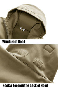 Venta al por mayor 2024 moda Venta caliente poliéster invierno con capucha impermeable transpirable a prueba de viento más tamaño Softshell chaquetas de los hombres OEM - Product Image 6