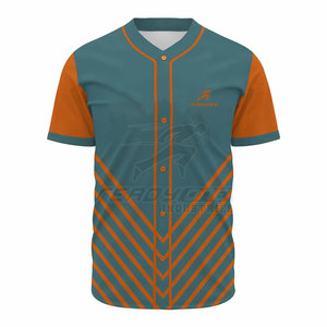 Jersey de béisbol con botones tradicional para partidos de liga de verano, uniforme transpirable con logotipo de equipo bordado - Product Image 4