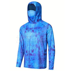 Camisa de Pesca con Capucha y Protección Solar Personalizada, 100% Poliéster, UPF 50, Transpirable, Ecológica, Ligera y Cómoda para Hombre - Product Image 1