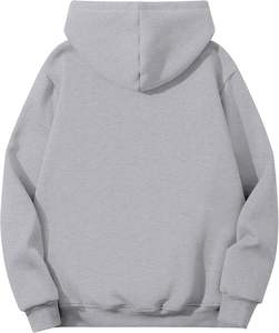 Sudadera con capucha con cremallera para hombre Sudadera de algodón con cremallera frontal completa Ropa de calle de moda cálida de invierno con Capucha con cordón - Product Image 2