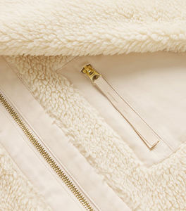 Unisex Fleece Zip Up Jacket Warm <b>Sherpa</b> <b>Hoodie</b> Winter Outerwear High Neck Soft Casual Coat with Pocket - Product Image 5