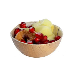 Feuille de palmier naturelle écologique et biodégradable bols ronds profonds vaisselle jetable pour mariages fêtes et événements - Product Image 6