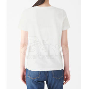 เสื้อยืดผ้าฝ้าย100% สำหรับผู้หญิงทรงสลิมฟิตสำหรับใส่หน้าร้อน - Product Image 3