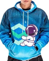 Sudadera de gran tamaño gruesa lisa de alta calidad al por mayor, Jersey transpirable de color azul pálido, Sudadera con capucha Unisex en blanco para hombre - Product Image 2