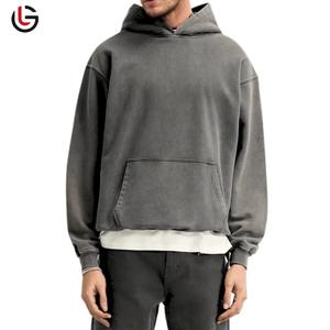 Cotton Blended Men's Pullover <b>Hoodies</b> Acid Washed 100% Cotton Fleece Full <b>Zip</b> Winter Streetwear Wholesale Supply Hoodie For Men - Product Image 3