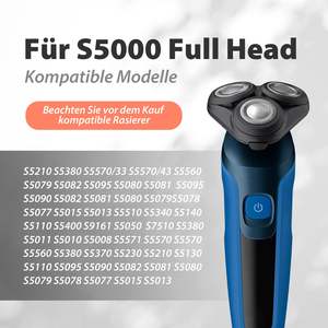 Mini rasoir électrique de remplacement pour hommes, lames triples et doubles, étanche IPX7, alimentation USB, rasoir rotatif - Product Image 6