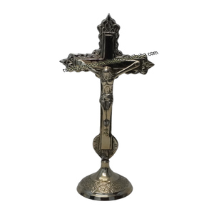 Cruz de Metal de Latón Grabada y Tallada de Alta Calidad al por Mayor, Ecológica, para Mesa, Hogar, Oficina, Iglesia, Cristiana - Product Image 5