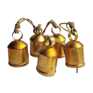 Diseño moderno decoración del hogar alta calidad Vintage hecho a mano latón cencerro campana Metal colgante campanas decoración del hogar proveedor - Product Image 2