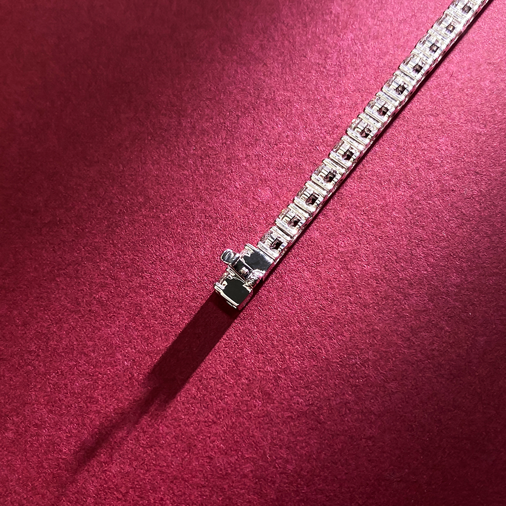 18k tennis bracelet mounting