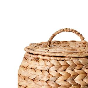 Panier de rangement rustique tissé en jacinthe d'eau écologique de haute qualité avec couvercle, couleur personnalisée, multi-usages pour la maison, l'hôtel/restaurant - Product Image 4