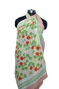 Pareo hecho a mano con estampado de bloques, venta al por mayor y diseño de fabricación, pareos, pareo, bikini para mujer, bufanda de algodón para cubrir el pecho - Product Image 3