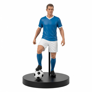 אישית כדורגל שחקן כדורגל דמויות pvc הדפסה 3d pvc כדורגל דמויות קישוט אוסף - Product Image 3
