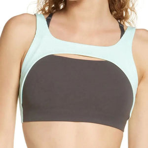 Soutien-gorge de sport de haute qualité, dos uni, en spandex et polyester, anti-chocs, maintien élevé, respirant, personnalisé, pour l'entraînement, pour femmes - Product Image 3