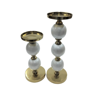 Nouveauté Produit de décoration de table pour la maison Bougeoir en marbre blanc de Carrare avec couvercle en métal Pot à bougie en marbre - Product Image 4