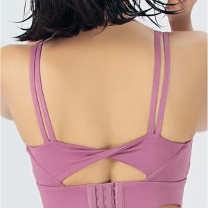ชุดบรา2ชิ้นระบายอากาศได้ดีสำหรับผู้หญิงขนาดใหญ่พิเศษชุดบราเล่นกีฬาออกกำลังกายเล่นฟิตเนสโยคะผ้าสแปนเด็กซ์/ ไนลอนด้านหน้าแห้งเร็ว - Product Image 4