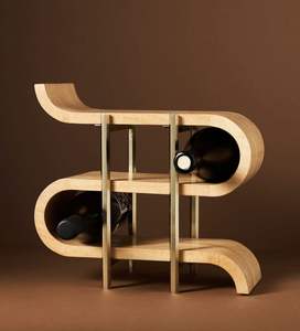 Porte-bouteille en bois écologique fabriqué à partir de matériaux naturels pour une organisation domestique durable - Product Image 6