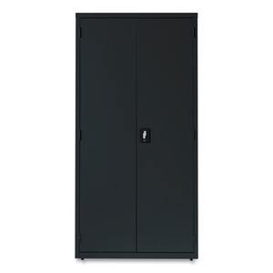 Alera 25767 Armoires de rangement économiques assemblées, 5 étagères, 36 po. X 18 pouces X 72 In. Étagères de garage noires - Product Image 1