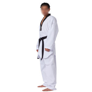 Ropa de artes marciales de lucha en un color sólido más nuevo en talla grande uniforme de taekwondo superventas haga su propio uniforme de Taekwondo - Product Image 3