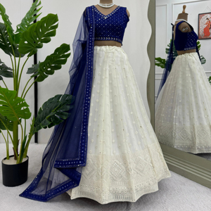 Lehengha choli อินเดียดีไซน์ทันสมัยลูกไม้หรูหราสไตล์เจียมเนื้อเจียมตัว3D ขายส่งราคาอินเดียขายส่งอินเดีย