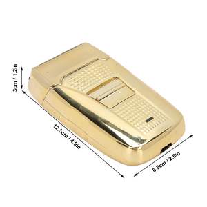 Afeitadora Eléctrica Portátil Recargable para Hombre, Recortadora de Barba de Velocidad Ajustable, Cuchilla Única, Tecnología Alemana - Product Image 1