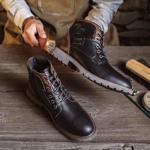 Chaussures Oxford en cuir de vachette pleine fleur avec talon amorti et design antidérapant, chaussures habillées pour hommes, chaussures en cuir - Product Image 4