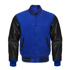 Manteau de laine d'hiver avec logo personnalisé Veste de baseball ample et décontractée de haute qualité avec letterman Veste en tissu de travail de style universitaire pour hommes - Product Image 3