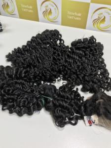 Super Double Trame Cheveux 26 ''Cuticules Alignés Vietnamien Lace Front Perruques Extensions de Cheveux Humains Bruts Bundle Water Curl Frontal HD - Product Image 6