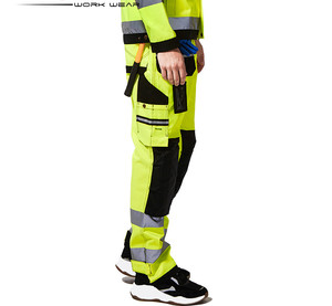 Pantalon de travail de sécurité industrielle de haute qualité, respirant, imperméable, réfléchissant, 100% polyester, logo personnalisé KOKAL - Product Image 5