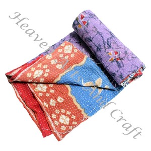 Colcha Kantha Gudari, Colcha Kantha Gudari, Venta al por Mayor, Proveedor de Oro, GD2177, Colcha Kantha Hecha a Mano, Algodón Estampado Indio - Product Image 6