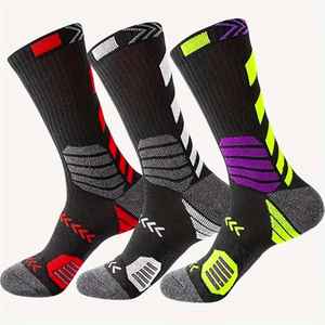 Venta al por mayor transpirable hombres mujeres deporte agarre baloncesto Fútbol Tenis patín antideslizante calcetín - Product Image 3