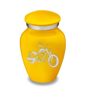 Urnes de crémation de moto de haute qualité Embrace Keepsake Urnes de souvenir en aluminium classiques à bas prix - Product Image 1
