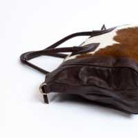 Peau de vache Double poignée souple à la main de luxe en cuir véritable véritable fourre-tout sac à provisions dame concepteur épaule sophistication sac à main