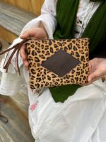 Dompet Kulit Sapi Asli Berkualitas Premium, Kantong Kecil dengan Tali Pendek, Penutup Ritsleting, Tali Kulit, Dompet Uang Wanita