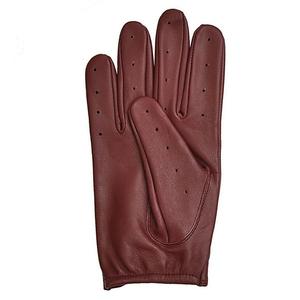 Logo personnalisé Gants de conduite de voiture rétro en cuir pour hommes Gants de conduite de moto en cuir - Product Image 4