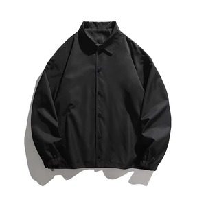 Gran oferta, cortavientos Clásico deportivo, cuello fino, logotipo personalizado vuelto hacia abajo, diseño de primavera, chaquetas transpirables para entrenadores al por mayor - Product Image 4