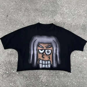 เสื้อยืด2025ครอปคุณภาพระดับพรีเมียมสำหรับผู้ใหญ่ผ้าฝ้าย100% 220 GSM เสื้อพิมพ์ลายผ้านอนย่นสกรีน3D 220กรัม - Product Image 6