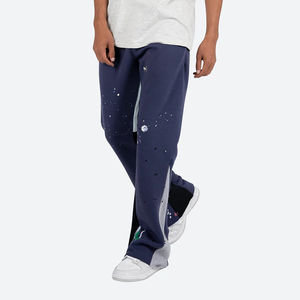 Pantalon de survêtement évasé personnalisé taille haute pour hommes usine vente en gros contraste couleur Bootcut pantalon de survêtement Splash conception évasée - Product Image 3