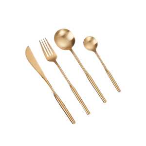 Ensemble de couverts en métal de style moderne avec logo personnalisé pour fête, restaurant, hôtel, mariage, à bas prix - Product Image 3