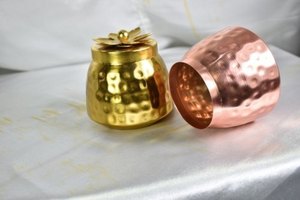 TQC Model 39047 Handmade Metal Cylinder Candle Jar with <b>Lid</b> for Home Hotels Restaurants Weddings & Christmas <b>Decor</b> - Product Image 4