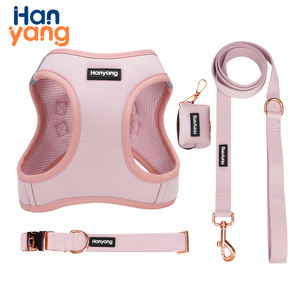 Hanyang Haustier Lieferant OEM solide Farbe wasserdicht Hundegurt einstellbar Anti-Schmutz-Spezialmaterial Haustier-Gurt-Set - Product Image 4
