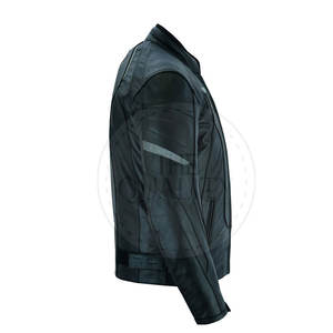 Chaqueta de moto de cuero para hombre de invierno transpirable de diseño personalizado de alta calidad 2025 hecha en Pakistán - Product Image 5