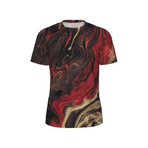 T-shirt pour homme lourd T-shirt vintage en coton vierge Street Wear T-shirt surdimensionné à épaules tombantes - Product Image 1