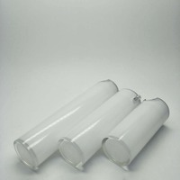 Flacon pompe double couche rond en acrylique sans air, couleur personnalisée, 15ml 30ml 50ml