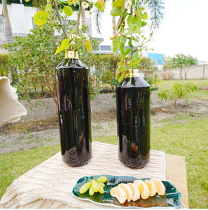 Juego de 2 jarrones de Metal negro de exportación de línea dorada para decoración del hogar florero y pieza de exhibición para Decoración de mesa decoración de arte Vintage - Product Image 3